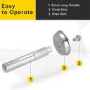 Bearing Race and Seal Bushing Driver Install Set | 10PCS Aluminum Bearing Race Installer, Seal Installation Tool, Bearing Install Tool, Axle Seal Installer