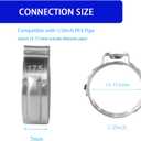 70 Pcs PEX Cinch Clamps, 1/2 (15-17.5mm) Adjustable Worm Gear Pipe, Stainless Steel Rings Pinch Clamps for PEX Tubing Pipe Fitting Connections