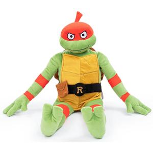 Jay Franco Nickelodeon Teenage Mutant Ninja Turtles Raphael Plush Pillow Buddy - Super Soft Stuffed Character Pillow - Polyester Microfiber, 26 Inches