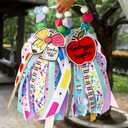 2Pcs football baseball Keychains for Women Bogg Bag Charms bag Pendant Handbag Backpack Charms Keyring Pendant