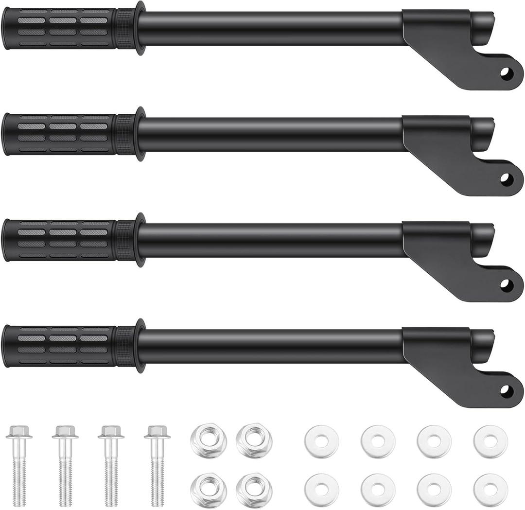 4 Pcs Generator Handle Kit, 15.8 Inch Folding Handles with Assembly Hardware, Outdoor Generator Wheel Accessories, Universal Fit