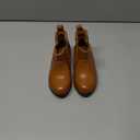 Girls Ankle Boots Low Heels Short Booties for Toddler/Little Kid/Big Kid, Tan Kids US 7