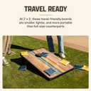 EastPoint 2'x3' Cornhole Board Set - 8 Bean Bags, Engineered Wood, Sunset - Lightweight Portable Design for Yard Games - 12 Oz Bean Bags for Toss Game - Durable MDF Boards for Backyard Games