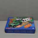 G.C 4 Pack Pickup Truck Trailer Toys for Boys Kids Toy Camper Boat Diecast Truck Vehicle 1:36 Scale Pull Back Metal Car Toys Playset with Light Sound