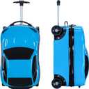Carry-On Suitcase with Wheels Car-Style Hard Shell Luggage with Integrated Seat, Lightweight Rolling Travel Bag, ABS+PC Shell, Airline Approved