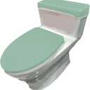 Madeals Velvet Toilet Lid Cover and Toilet Tank Lid Cover Fabric Cover for A Lid Toilet Tank Sage Green