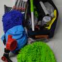 AUTODECO 42Pcs Car Wash Detailing Kit Cleaning Kits with Foam Gun Sprayer Wash Brush with Long Handle Collapsible Bucket Large Wash Mitt Towels Complete Interior Exterior Car Washing Supply Set Blue
