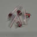 POSENG 4Pcs AN6 Flexible Rubber Hose Pipe Clamp with Screw Band for Fuel/Oil/Gas/Air and Water - Red