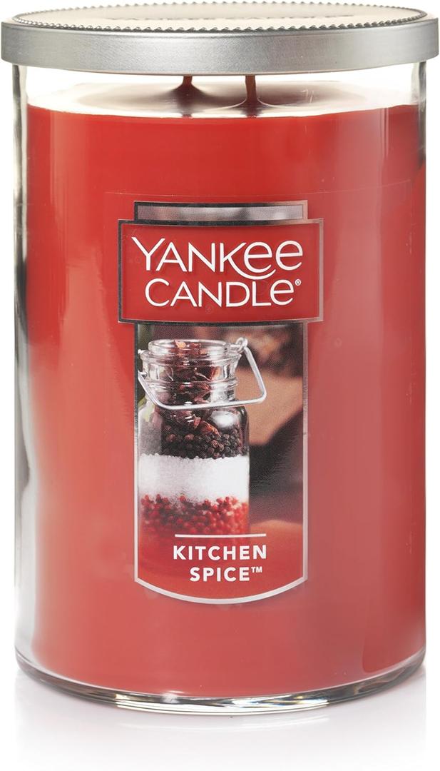 Yankee Candle Kitchen Spice Scented, Classic 22oz Large Tumbler 2-Wick Candle, Over 75 Hours of Burn Time, Ideal as a Gift or Decorative Centerpiece