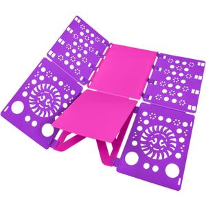 BoxLegend Version 3 Shirt Folding Board t Shirts Clothes Folder Durable Plastic Laundry folders Folding Boards Helper Tool for Adults and Children (Purple)