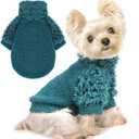 Small Dog Sweaters Winter Dog Clothes Puppy Sweater for Chihuahua Dachshund Yorkie Soft Thickening Warm Dogs Shirt Winter Puppy Sweater for Dogs, Green, XS