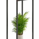 34" Tall Plant Stand Indoor, 2-Tier Modern Plant Shelf, Corner Flower Pot Holder Organizer for Living Room Balcony Patio Garden