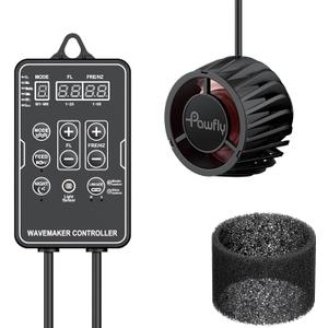 Pawfly Wave Maker for Aquariums 2100 GPH, Aquarium Powerhead DC 24V 10W, Aquarium Circulation Pump With Magnetic Base, Wavemaker for 30-300 Gallon Freshwater Saltwater Tank