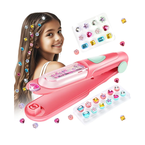 Hair Gem Stamper Kit, Bling Hair Jewels for Girls Toys, Hair Styling Tool with Reusable Shining Diamonds, Birthday Gifts Toys for Girls Ages 3 4 5 6 8-12