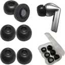 Earbuds Tips for Samsung Galaxy Buds3 Pro Memory Foam Tips Replacement Ear Tips for Galaxy Buds3 Pro Case Black, Small Size 3 Pairs