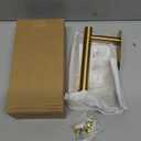 Yagoo 4 Pcs Adhesive Curtain HoldbacksScrew-in Curtain Tie Backs Curtain Holders Tiebacks Curtain Hooks for Wall Mounted Curtain Pull Backs for Home Decor Drapes (4, Gold)