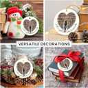 3 x Book Lovers Gifts for Women 2025 - Just A Girl Who Loves Books Christmas Ornaments Christmas Tree Decorations, Book Club Library Christmas Ornament, Book Gifts for Readers Book Lovers Women