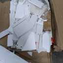 DWVO Dressing Table with Cushioned Stool, Ivory White