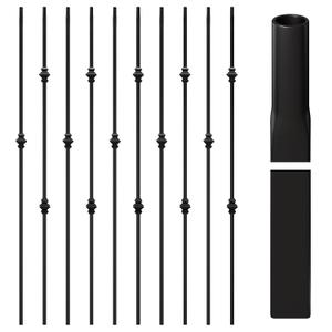 Sidasu 10-Pack Iron Balusters for Staircase Interior, Knuckle Design