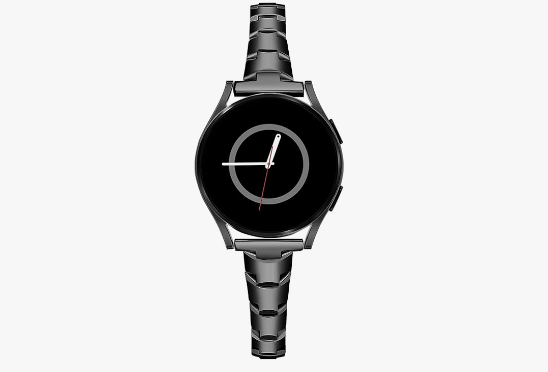PlusRoc Stainless Steel Band Compatible with Samsung Galaxy Watch 7 6 5 4 40mm 44mm/Watch 6 Classic 43mm 47mm/Watch 4 Classic 42mm 46mm/Watch 5 Pro 45mm, Slim Bracelet Adjustable for Women