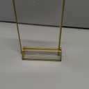 EHWINE 8 Pack 46 Clear Acrylic Sign Holder with Gold Borders and Vertical Stand, Double Sided Table Menu Holders Picture Frames for Wedding Table Numbers, Restaurant Signs, Photos and Art Display