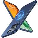 TORRAS Magnetic Slim Fit for iPhone 16 Pro Case 6.3 inch, Ultra-Thin 16 Pro Case Compatible with MagSafe, Lightweight Matte Anti-Scratch Hard PC Cover Phone Case for iPhone 16 Pro OriginFit, Blue