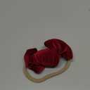 Song Qing Baby Girl Bows Nylon Headbands Elastics Hairbands for Baby Girls Newborn Infant Toddlers Kids (Burgundy)