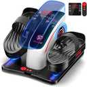 Under Desk Elliptical Machine, Ellipse Leg Exerciser as Seen on TV with 15 Adjustable Speeds Electric Seated Pedal Exerciser for Seniors with Remote Control Leg Exerciser While Sitting for Home Office