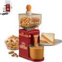 Peanut Butter Maker Home Electric Grain Grinder Anti Slip Sesame Sauce Mill Nut Butter Machine for Groundnut Almonds Cashews Hazelnuts EU Plug 220V Rechargeable Coffee Beans