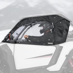 KEMIMOTO 2024 2025 2026 XP 1000 Soft Cab Enclosure with YKK Zipper Compatible with Polaris RZR XP 1000 2 2024 2025+ Side Upper Door Window Water-resistant Cab Enclosure Upper Windshield Accessories