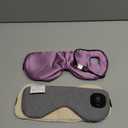 Heated Eye Mask - Cordless Eye Mask for Dry Eyes, Eye Relief, Improved Sleep, Washable Eye Heating pad for Travel and with Replaceable Shell (Purple)