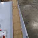 Heefen Adjustable Panel Track Blinds Blackout Vertical Blinds with Valance, Sliding Glass Door Blinds, Room Dividers, Retractable Track from 74" to 133" W, Trimmable Panel Up to 102" H (White)