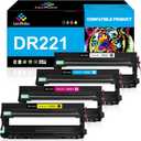 LeciRoba Drum Unit Replacement for Brother DR221CL DR-221CL for Brother MFC-9130CW MFC-9330CW HL-3170CDW HL-3180CDW HL-3140CW MFC-9340CDW DCP-9020CDN MFC-9330CDW Printer (NOT Toner Cartridge)