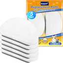 KEEPOW 5 Pack Replacement Steam Mop Pads for Bissell Powerfresh 1940 1544 1440 1806 2075 Series Model 19402 19404 19408 19409 1940a 1940f 1940q 1940t 1940w B0006 B0017,Washable Cleaning Pad