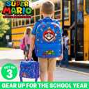 Get Trend Super Mario Boys Backpack, Lunch Bag & Pencil Case, 3 Piece Set