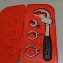 Multifunctional Sink Wrench for Plumbing Repair, Aluminum Alloy Adjustable Spring Wide Opening Faucet Spanner for Home Bathroom