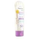 Aveeno Baby Continuous Protection Zinc Oxide Mineral Sunscreen Lotion for Sensitive Skin, Broad Spectrum SPF 50, Tear-Free, Sweat- & Water-Resistant, Paraben-Free, Travel-Size, 3 fl. oz