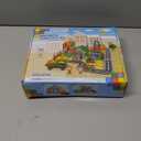 Coodoo Kids Games Magnetic Tiles Road Set with Extendable Magnetic Crane, City Construction Building Toys for Toddlers STEM Preschool Ages 4-6 5-7, Gifts for 3+ Year Old Boys Girls Kids Toys with Car