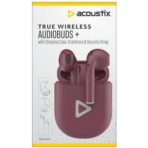 Acoustix™ True Wireless Earbuds - Burgundy