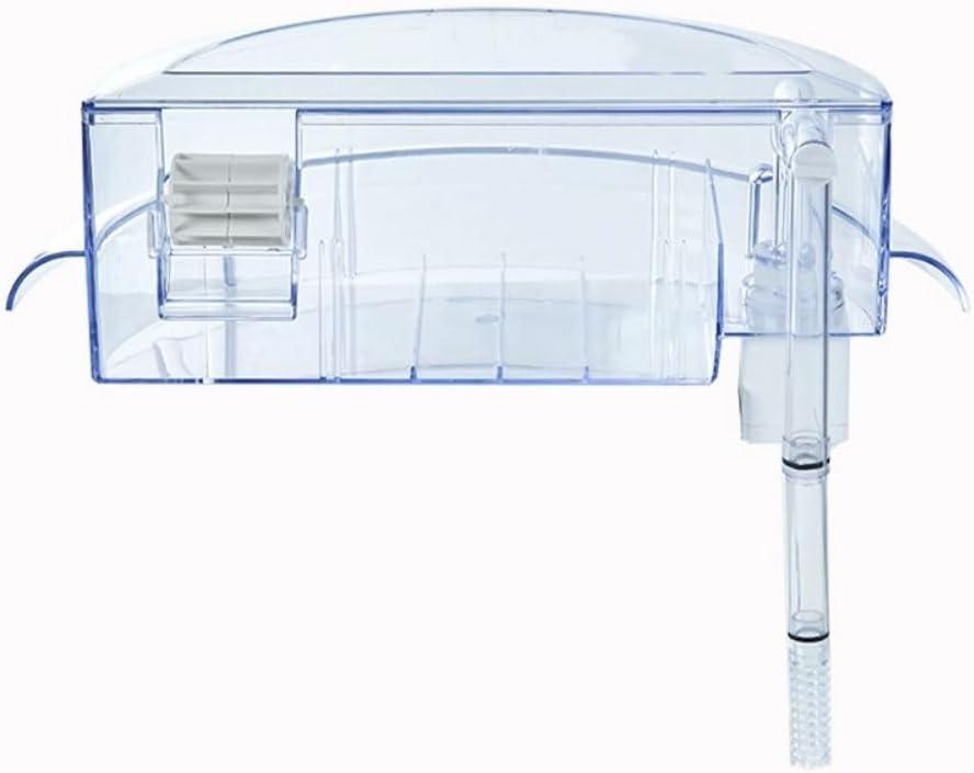 Round Fish Tank Filter,Quiet Aquarium Hang On Filter Small Fish Tank Filtration with Filter Sponge Suitable for a Circular Fish Tank with a Diameter of About 10cm