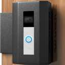 Bleu Clair Anti-Theft Doorbell Mount All Metal No Need to Drill Not Block Doorbell Motion Sensor Compatible with Ring & Other Video Doorbells for Home Rentals Office Room Apartment (Black)