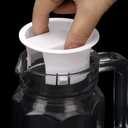 2 x Glass Water Pitcher Lids, 2 Pieces, White
