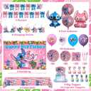 Birthday Party Decorations Kit, Includes Banner Foil Balloons Tablecloth Backdrop Cake Plates Napkins Adult Themed Party Supplies