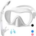 Supertrip 2024 Snorkeling Gear for Adults, Anti-Fog Snorkel Set, Tempered Glass Snorkel Mask Adult, Anti-Leak Snorkel Snorkeling Gear, Scuba Diving Mask and Snorkel for Women Men Youth
