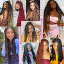 Dorsanee Ombre Brown Passion Twist Hair 16 Inch 7 Packs Water Wave Crochet Hair Long Bohemian Curly Braiding Hair for Butterfly Locs, Faux Locs, Boho Style Spring Twist Crochet Braids (T30#)