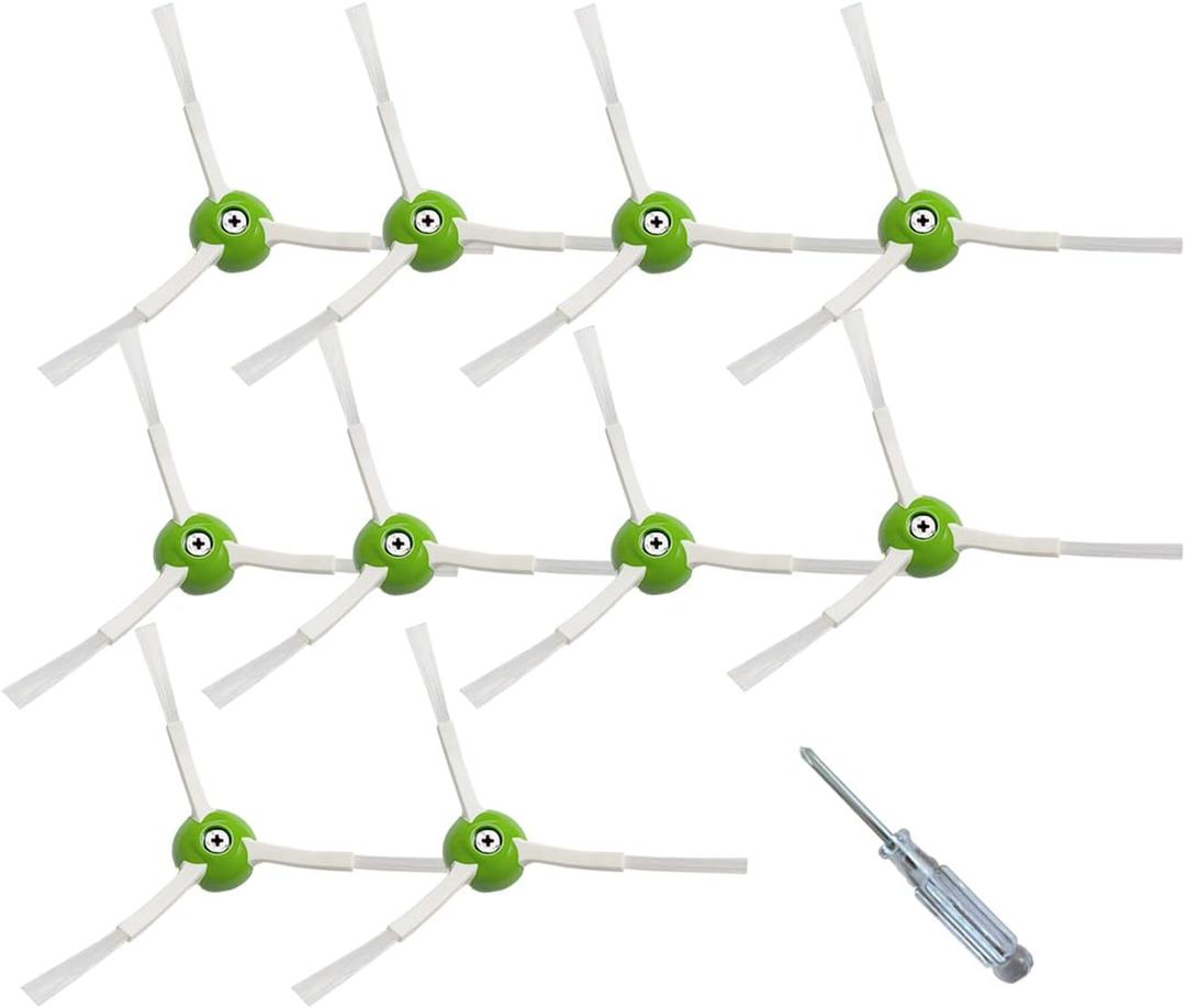 Replacement Parts, Replacement Side Brushes for irobot Roomba i,e&j Series,i3 i3+ i4 i6 i6+ i7 i7+ i8 i8+ E5 E6 E7 Vacuum Cleaner(10 Pack Edge-Sweeping Side Brushes)