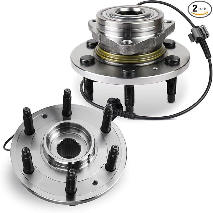 Autoround 515096 Front Wheel Hub and Bearing Assembly Fit for 4x4 4WD Chevy Tahoe Silverado/Suburban 1500 Avalanche, GMC Yukon XL Sierra 1500, Cadillac Escalade ESV EXT (2007-2014), 1 Piece