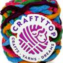 Super Bulky Chenille Yarn #6 for Crocheting & Knitting Soft, Chunky, Fluffy Yarn Ideal for Baby Blankets, Plush Toys, Amigurumi, DIY Crafts, Cozy Accessories (Sunrise Temptation)