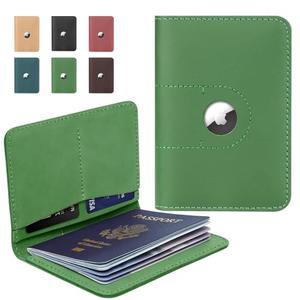 ALLIVE Genuine Leather Passport Holder With Airtag for Women Men - Travel Must-Haves, Airport Essentials, Passport Cover Gift - Green ALLIVE Genuine Leather Passport Holder With Airtag for Women Men - Travel Must-Haves, Airport Essentials, Passport Cover Gift - Green