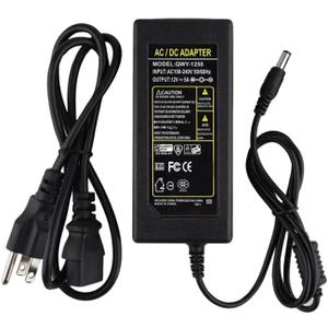 Power Converters - AC to DC Converter with Cord, 12V Power Converter For the LED Strip, Wireless Router, HUB, Switches & Security Cameras, 12 Volt AC to DC Wall Plug in Adapter (10 Amp)